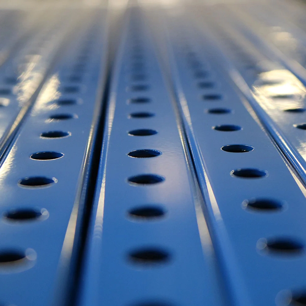 Flex Craft 1" x 1" Perforated Square Steel Tubing - Blue Powder Coated.