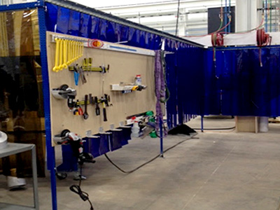 Custom Flex Craft Welding Cell Partition