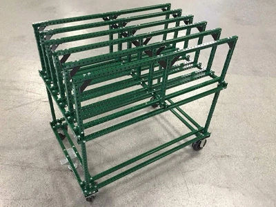 Flex Craft Daiken Green Slot Panel Storage Cart