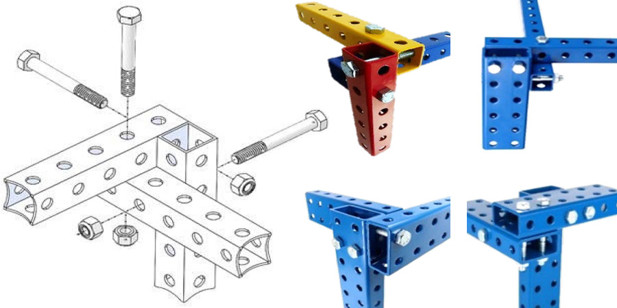 Digital illustration of Flex Craft direct bolt jointing.