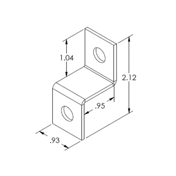 Flex Craft EZ-Shelf Bracket Drawing - 50123010.