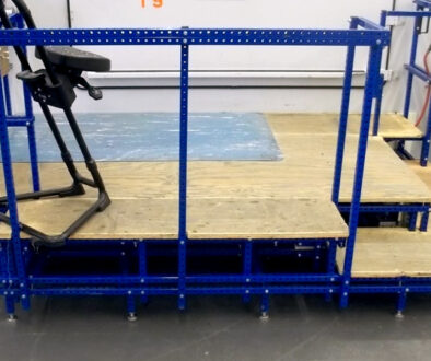 A small platform stage made with Flex Craft products.