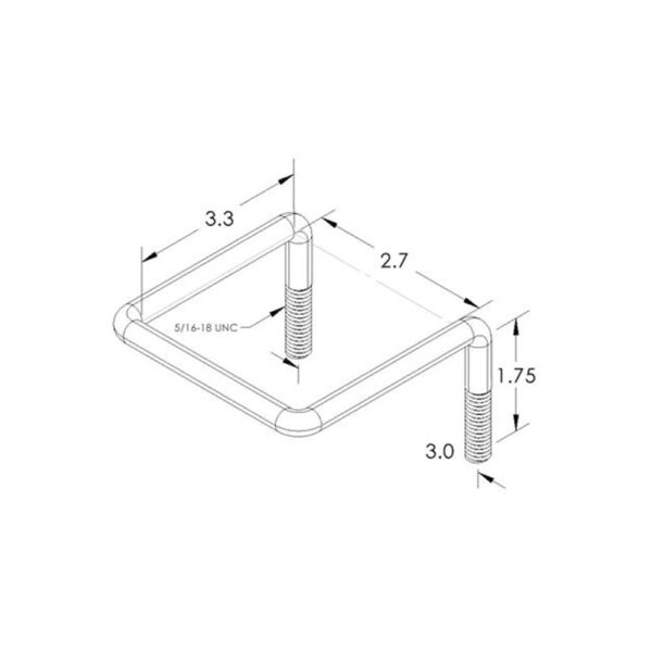 Flex Craft Threaded Tool Holder Specification Drawing - Available in 2", 3", & 4".