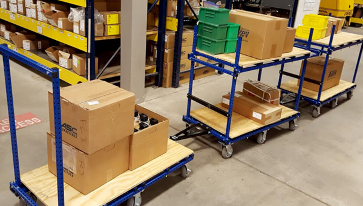 Connected Flex Craft Tugger Carts