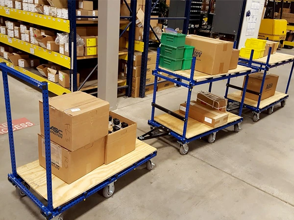 Connected Flex Craft Tugger Carts