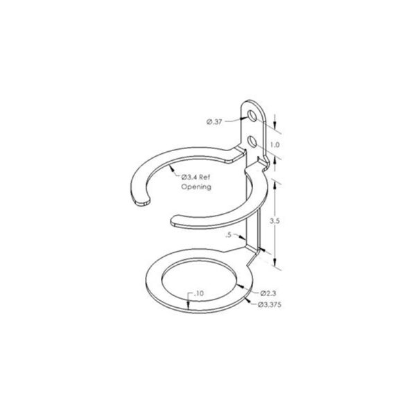 Flex Craft Vertical Tool / Cup Holder Drawing - 60371200.