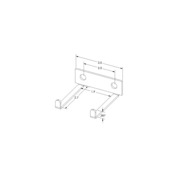 Flex Craft Tool Hook drawing specifications.
