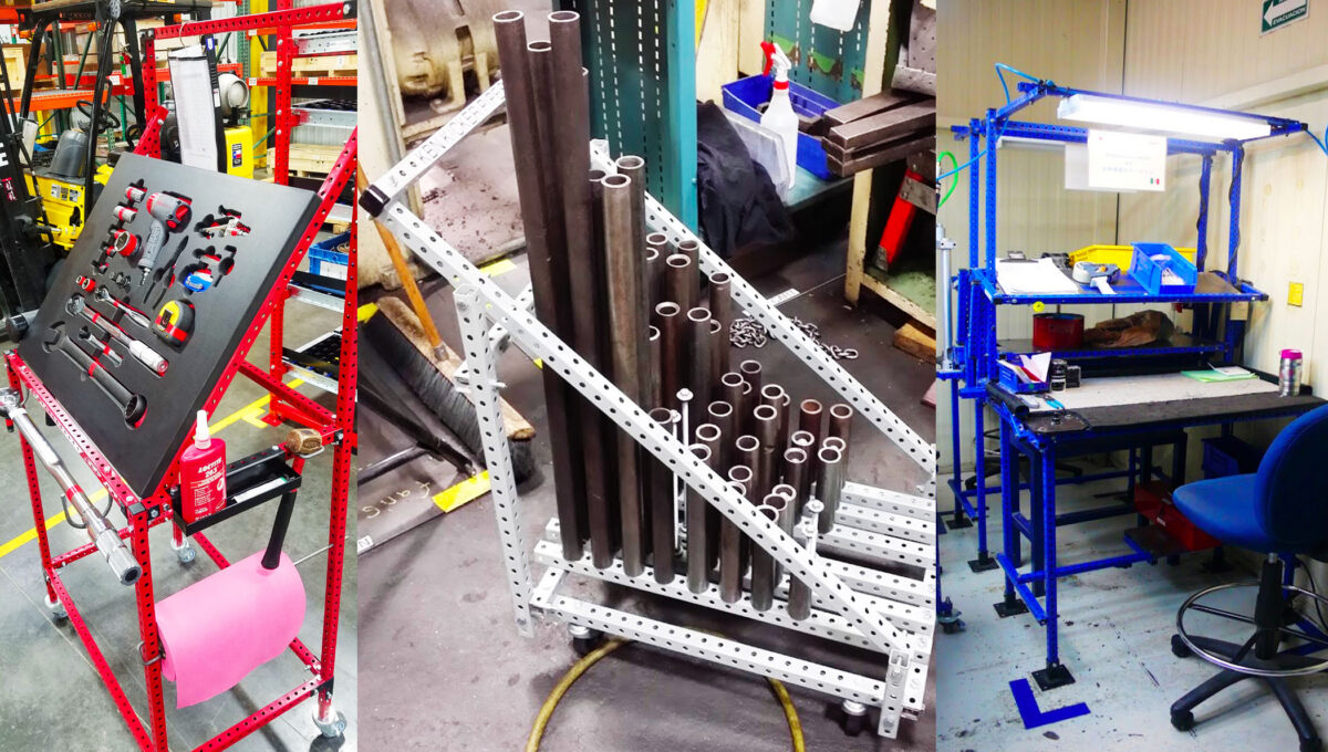 All Flex Craft products, from 5S Tool Shadow Board Carts to Picking Carts and custom designed office desks and more, are made in the U.S.A. in Houston, Minnesota.