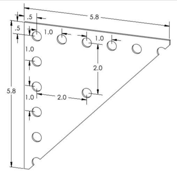 6x6 Flat Gusset