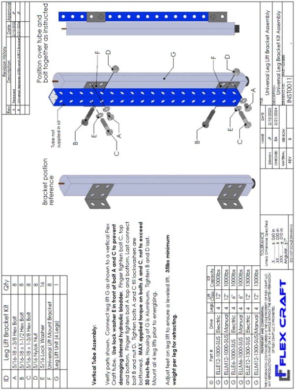 Leg Lift Instructions