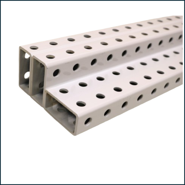 Heavy Duty 1" x 2" Steel Tube -White Powder Coated